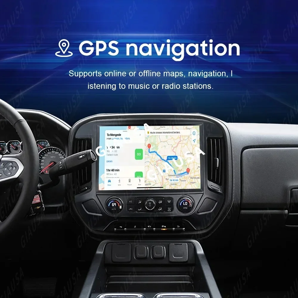 

R For Chevrolet Silverado Sierra 2014~2018 Android Auto Carplay Car Radio Automotive Multimedia Stereo Player GPS Navi Head Unit