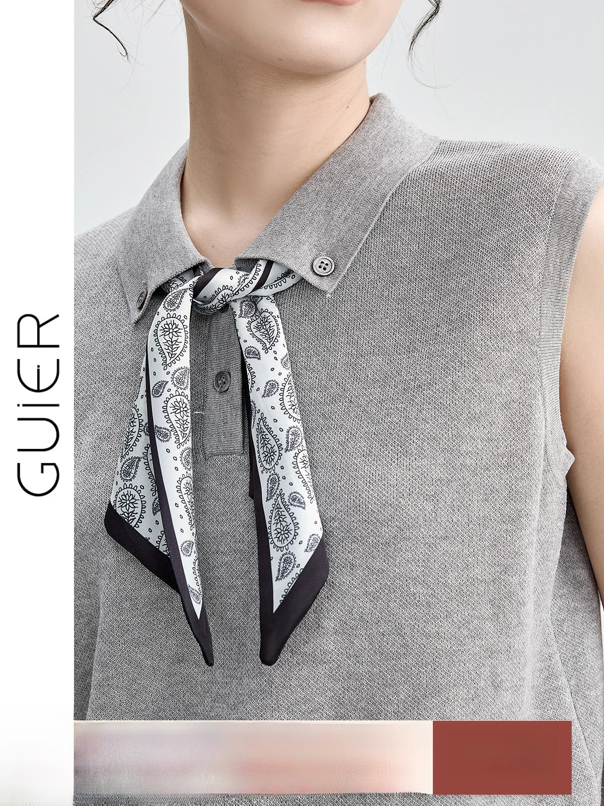 

Вязаный топ без рукавов Ele ey для женщин, свободный крой, летняя мода, высококачественный топ Camere Sle от Guier