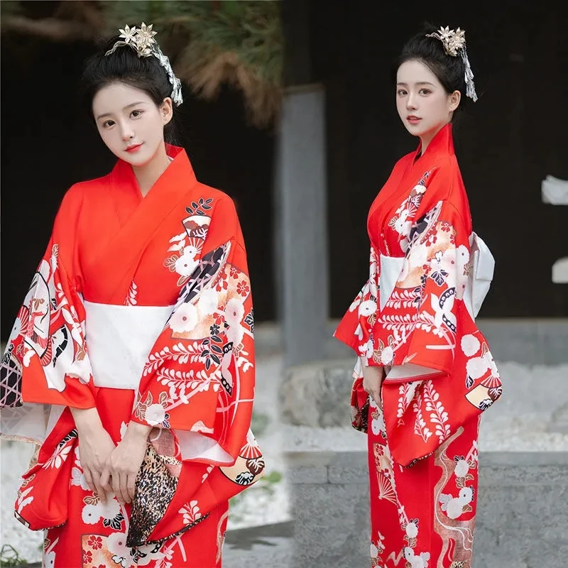 

Formal Traditional Improved Kimono Women Evening Dresses Elegant Japan Banquet Dance Costume Travel Girl Take Pictures Costume