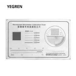 Microscope Micrometer Calibration Ruler PET Grid Net Micrometer Cross Line Scale Measuring Round Shaped Coordinate Measurement