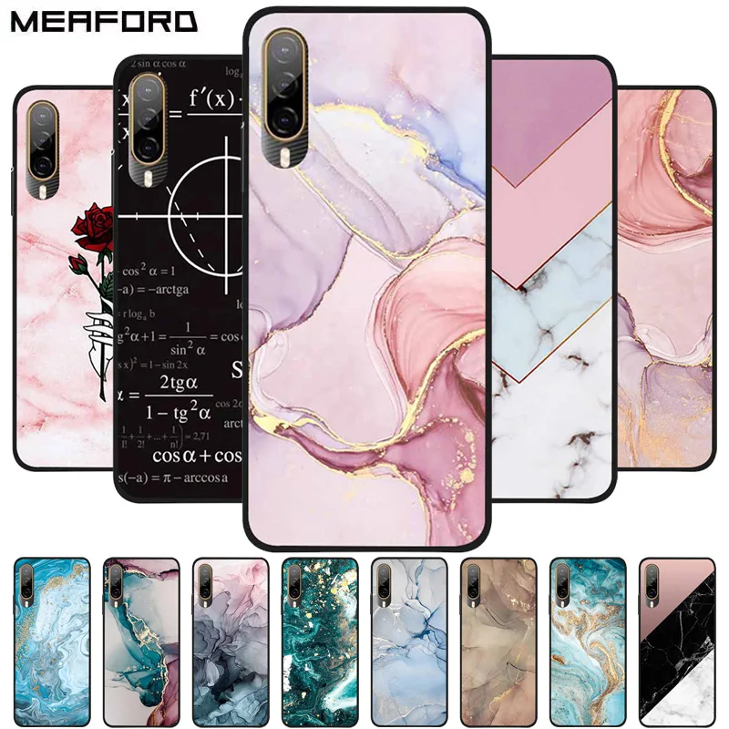 For HTC Desire 22 Pro 5G Case Marble Silicone Soft TPU Fundas Cases For HTC Desire 22 Pro Cover Desire 22Pro Shockproof Coque