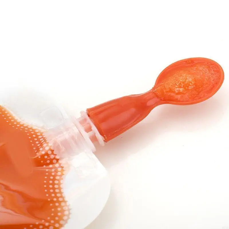 95AE 2 قطعة/المجموعة/المجموعة تدريب الطفل ختم الجهاز PP عضاضة ملعقة عدة أدوات المائدة الرضع الرضع تعلم أكل مكافحة الإفلات #3