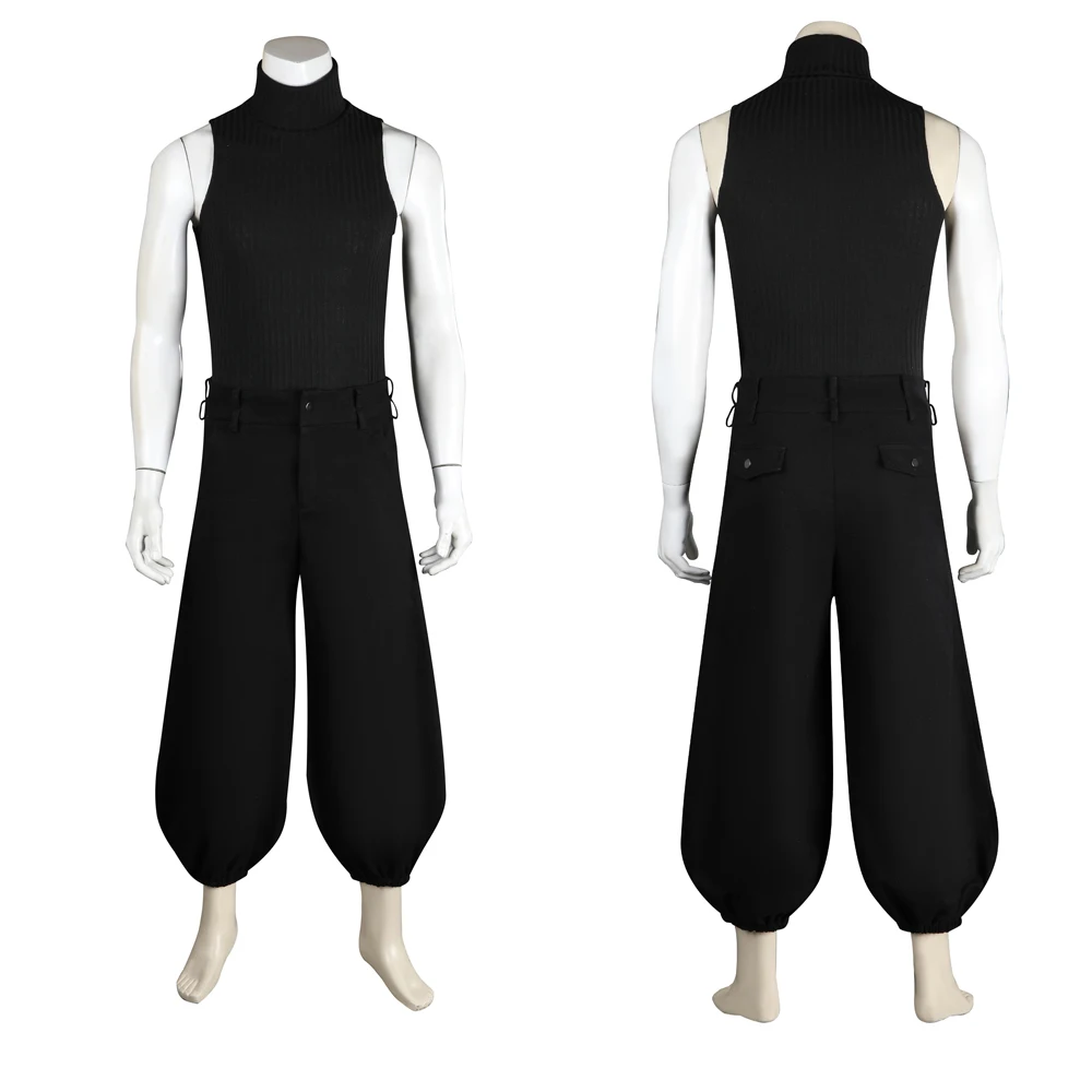 FF7 Rebirth Cloud RPG fantasia masculina, roupas para adultos, jogo de anime, Final Fantasy VII, festa de Halloween