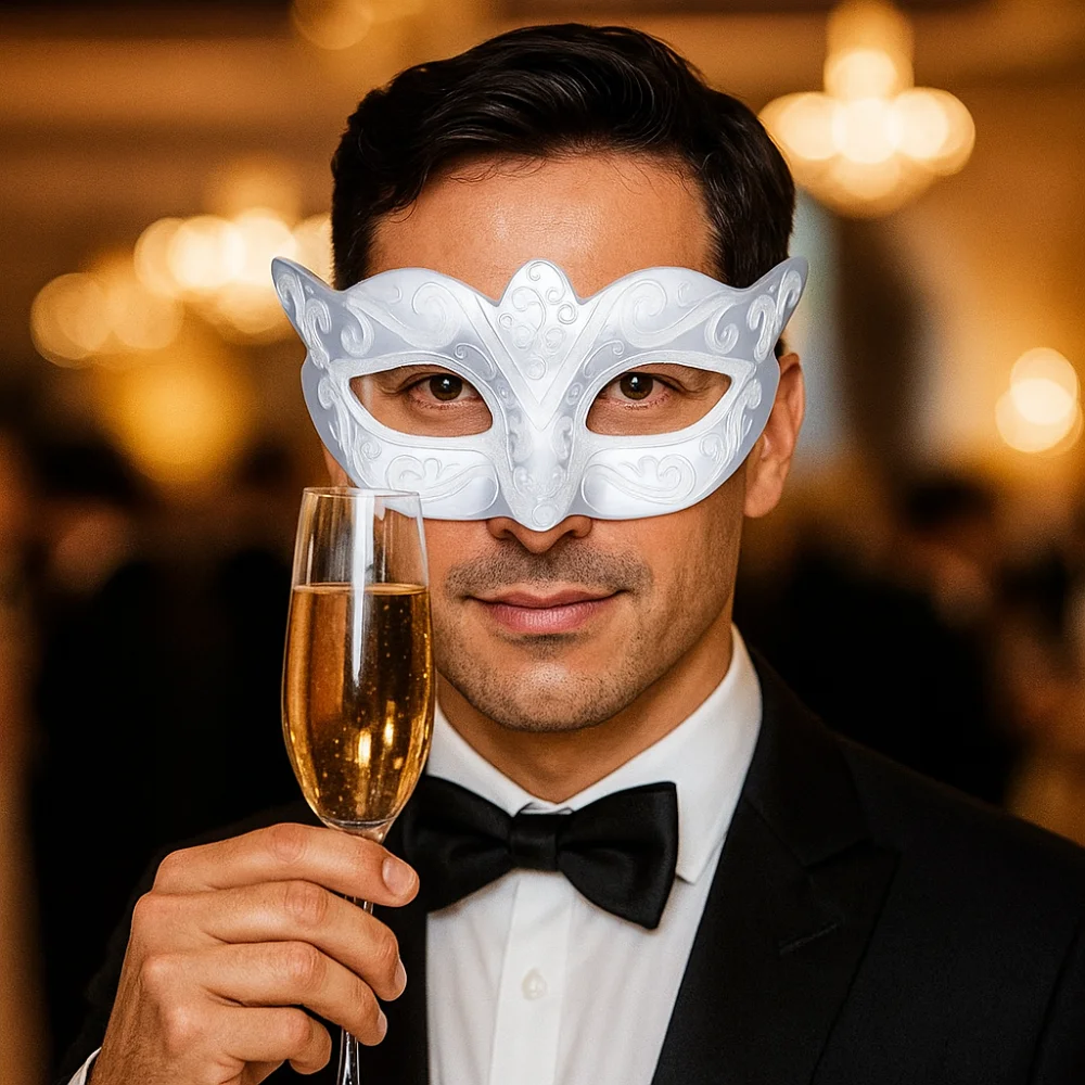 Party Cosplay Requisiten Halloween Masken Halbe Gesichtsmaske Kunststoff Glitzer Maske Die Phantom Dancer Maske Karneval Kostüm Requisiten