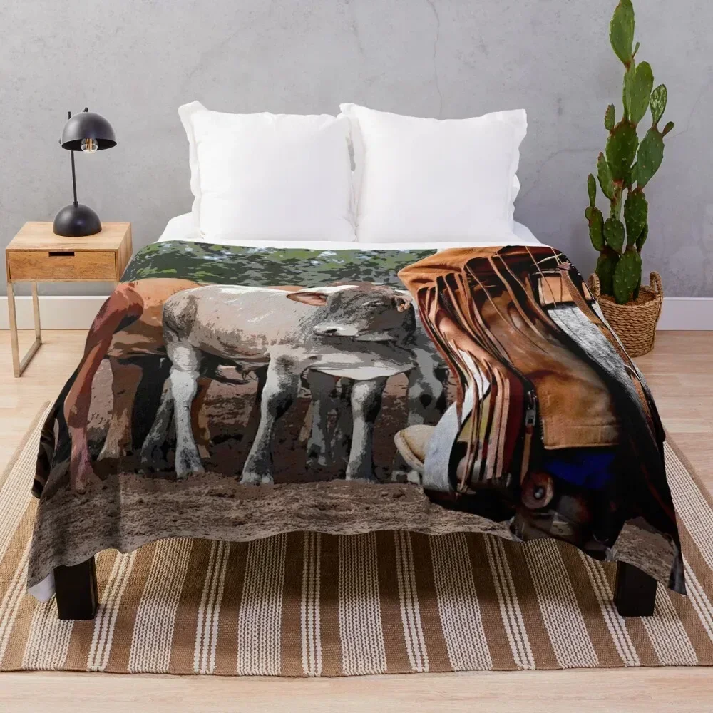 

HORSE AND CATTLE Throw Blanket Versatile Cozy Throw Blanket for All Occasions