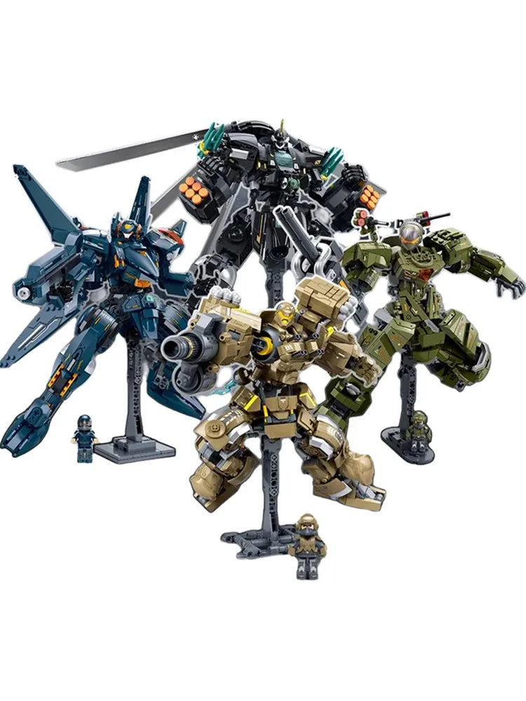 Sluban militaire Robot lecteur modèle Science-Fiction Future Wars Support armé blocs de construction jouet éducatif pour les enfants