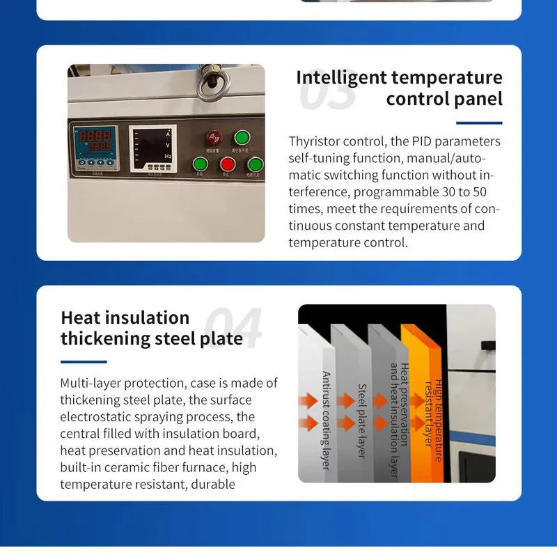 High Temperature Industrial Induction Muffle Tube Vacuum Furnace For Laboratory Heating Equipment