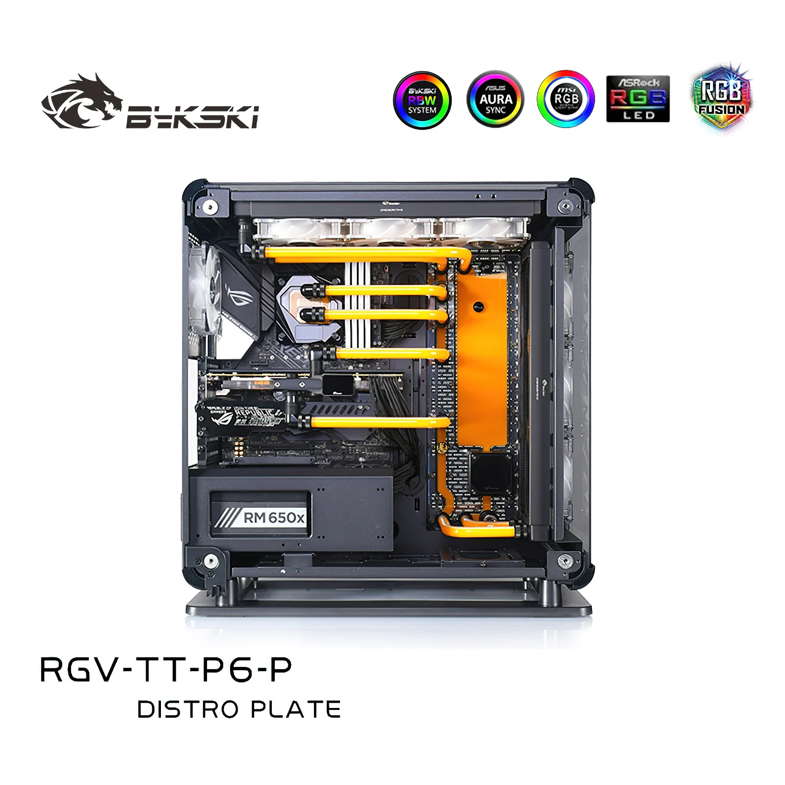 Bykski Distro Plate Water Cooling Kit for TT Core P6 TG Chassis Case CPU GPU RGB RGV-TT-P6-P
