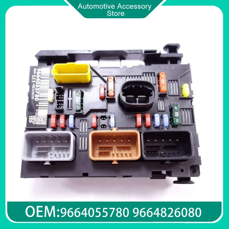 9664055780 9664826080 6500FH Fuse Box Control Unit Assembly BSM-L11 For Peugeot 307 Citroen C4 Low Configuration