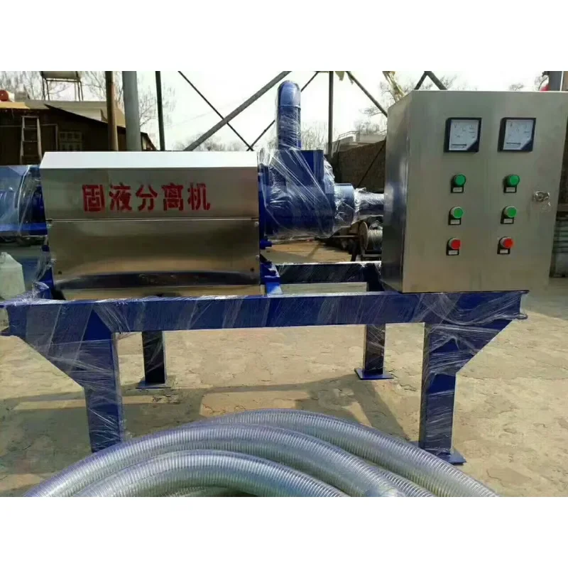 Animal Dung Waste Water Sludge Dehydrator Screw Press Sludge Dewatering Machine Made in China Solid-Liquid Separator