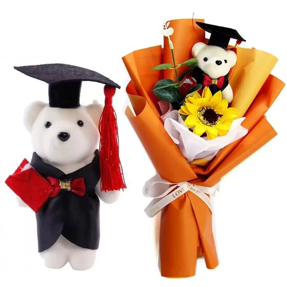 

10 pcs/set Graduation Season Graduation Bear Celebrate Party Foam Bear Mini Bear Flower Bouquet Graduation Ceremony Animal