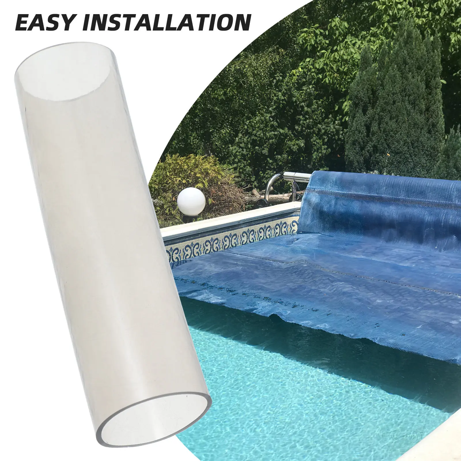 15Pcs Pool Spring Cover Sleeves Easy Install Lightweight Portable Spring Protectors for in Ground Pool Winter Cover Accessories