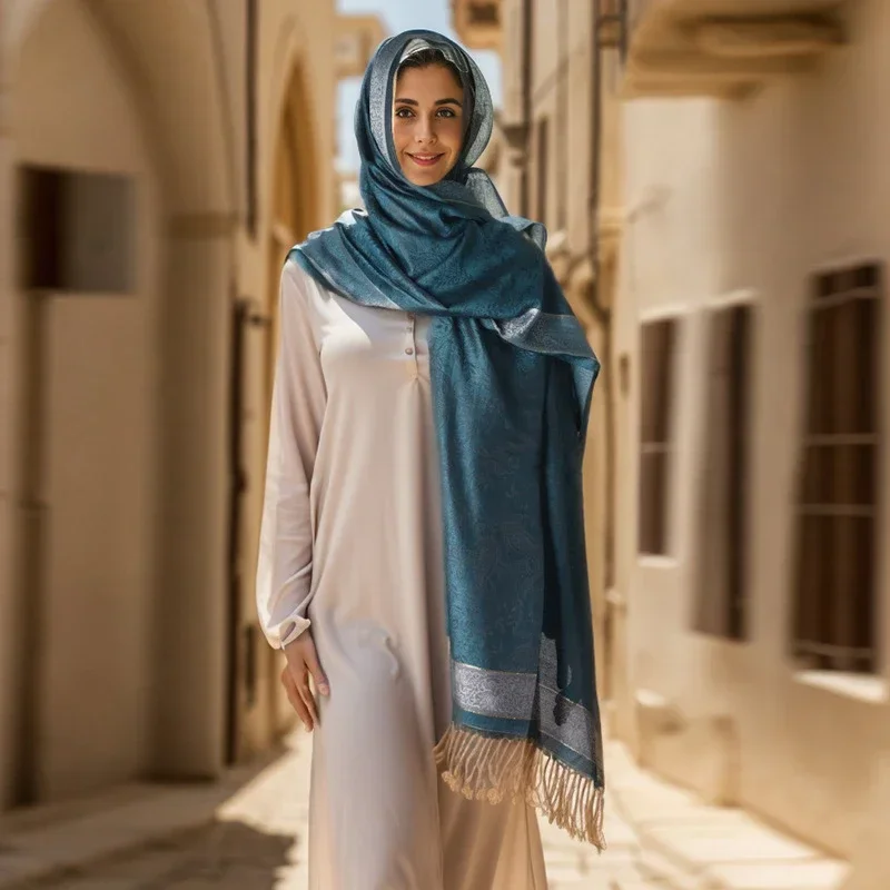 New Versatile Solid Color Tassel Large Square Towel Thin Summer Sunscreen Scarf Shawl Women's Headscarf