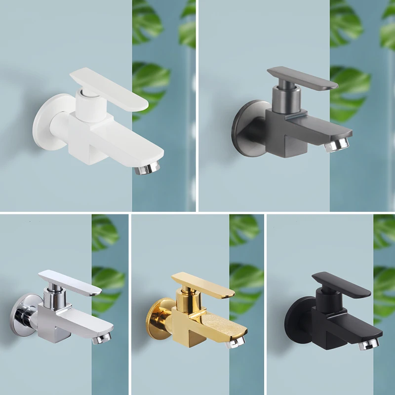 Kitchen Sink Faucets Wall Mounted Washing Machine Tap Mop Pool Tap Garden Outdoor Bathroom Water Faucet Bathroom Taps Basin Tap