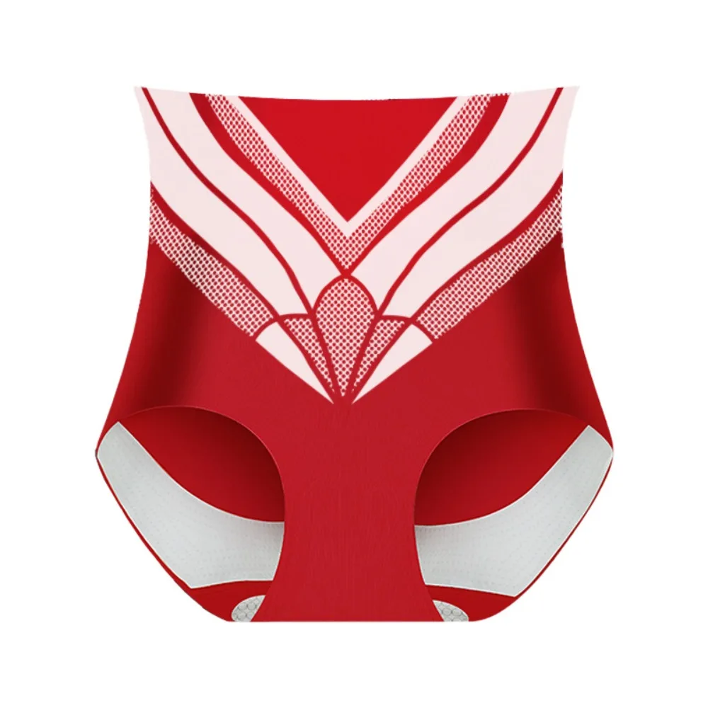 Повседневное послеродовое корректирующее белье с высокой талией в полоску, большой размер, бесшовное корректирующее белье, трусики для тренировки талии, нижнее белье с контролем живота, женское нижнее белье