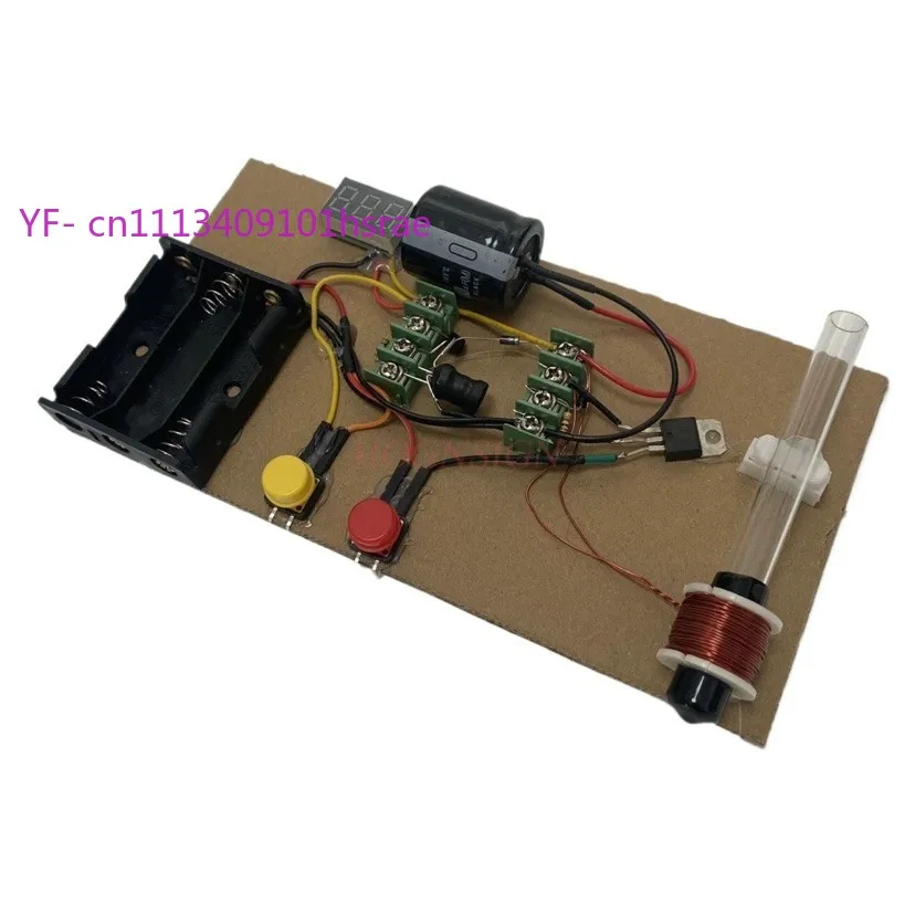 DIY Electromagnetic Cannon Kit Student Physics Circuit Experiment Educational Invention Model
