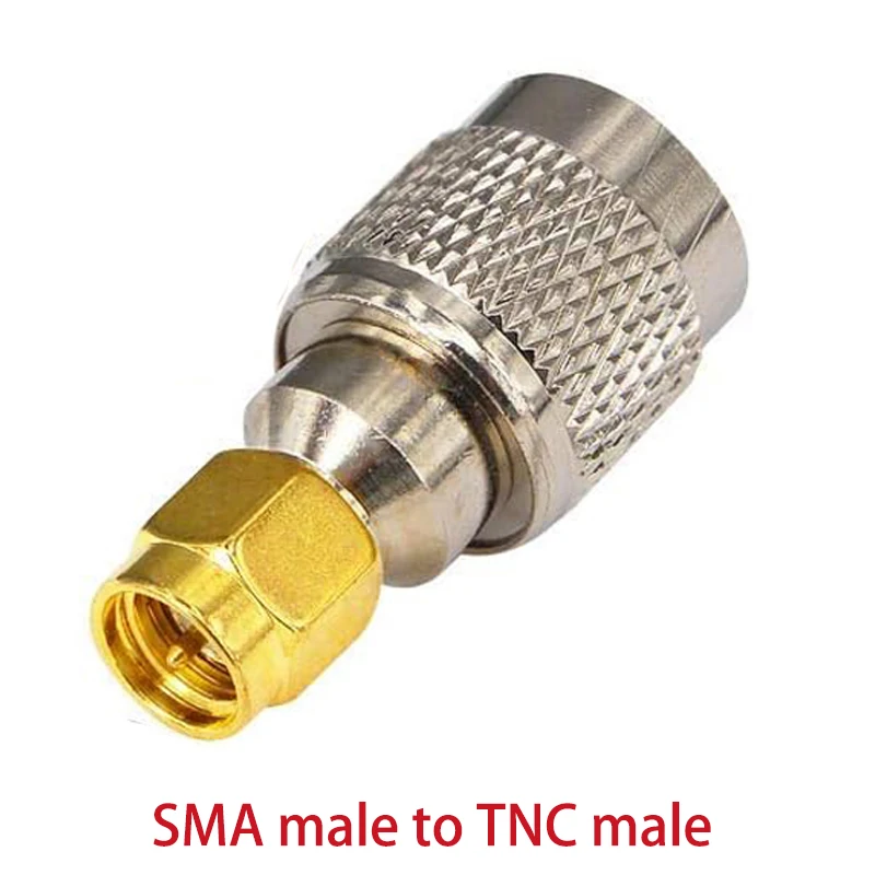 1 Stück SMA zu TNC Adapter Stecker auf Buchse Gerader RF Koaxialstecker 50 Ohm Reines Messing – Detail 6