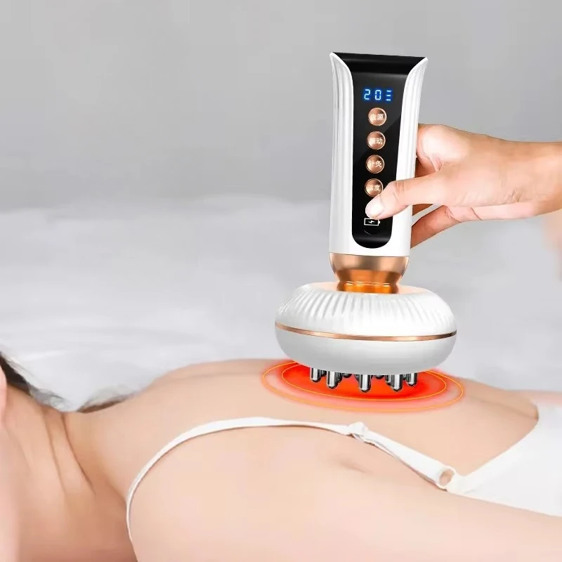 Professional Electric Meridian Massage Brush Set - Body Scraping Therapy Kit for Relaxation