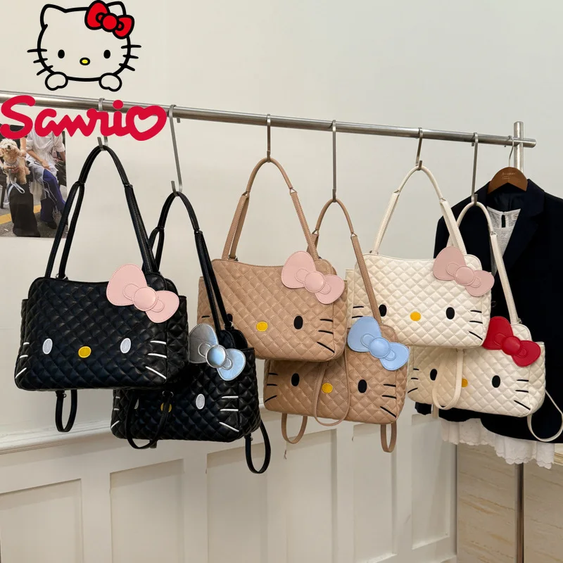 

HelloKitty New Women's Shoulder Bag Fashionable High Quality Women's Backpack Solid Color Versatile Multi-functional Storage Bag