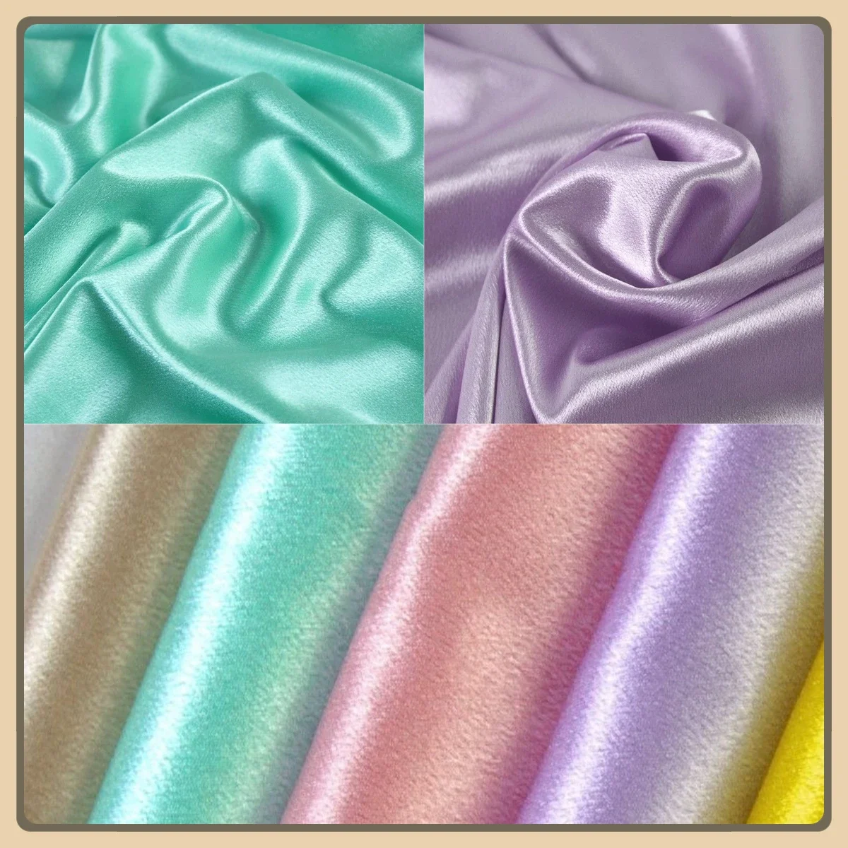 نسيج الساتان الكريستالي السميك اللامع بلون سادة مادة متينة ناعمة لفستان ستائر خلفية المسرح DIY والملابس الراقية