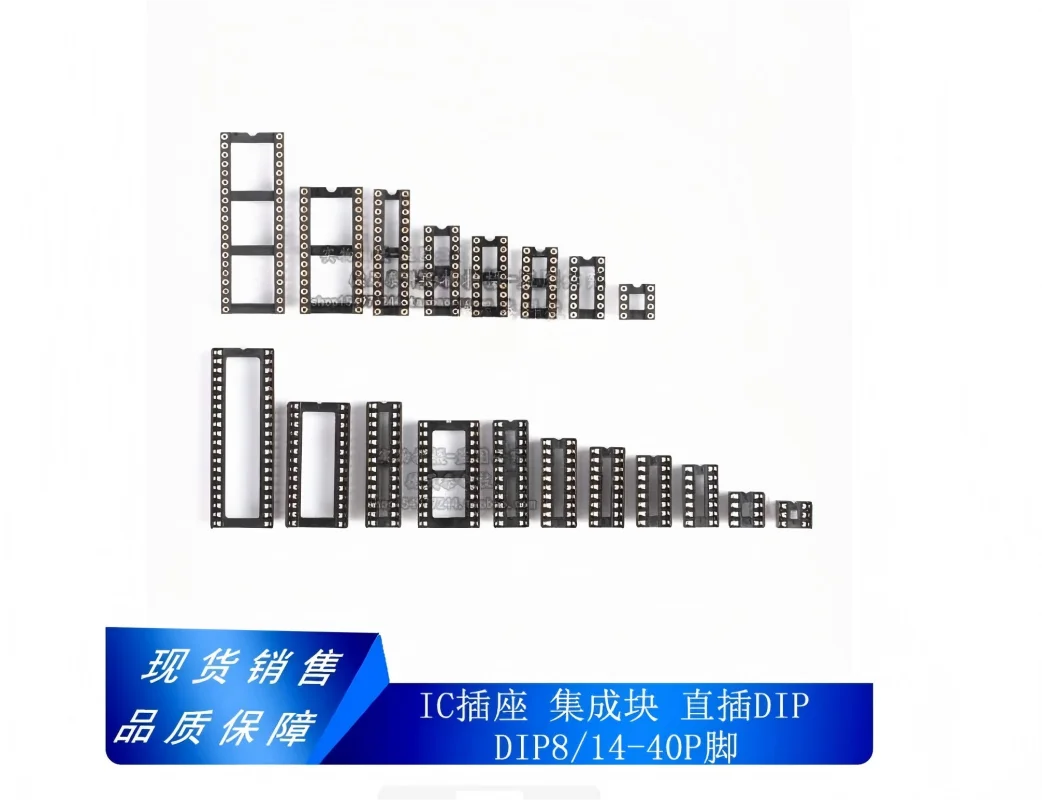 Presa IC, base foro passante chip microcontrollore DIP, 8P, 14, 16, 20, 28, 40 pin