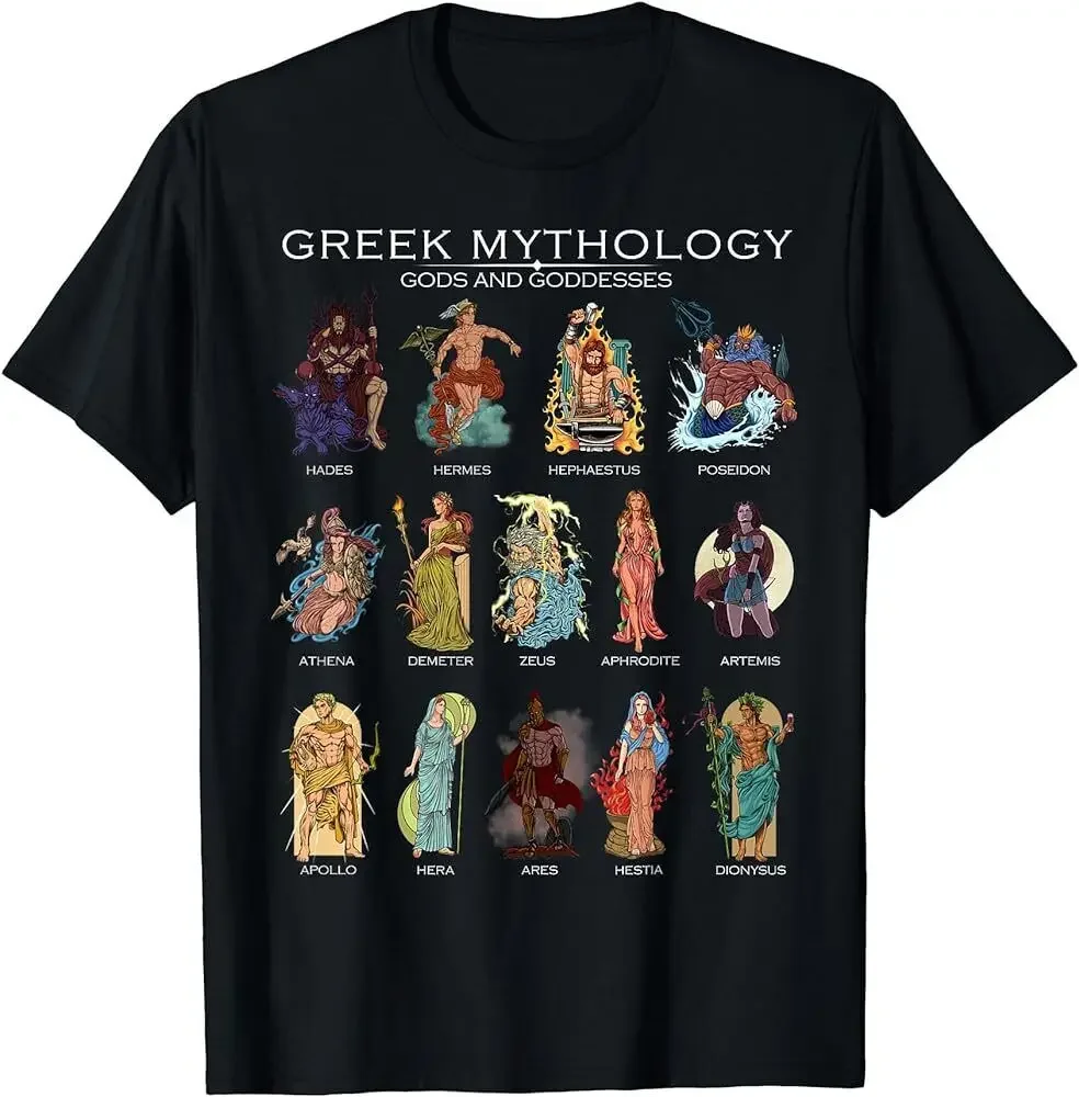 Gods of Greek mythology T-Shirt long or short sleeves