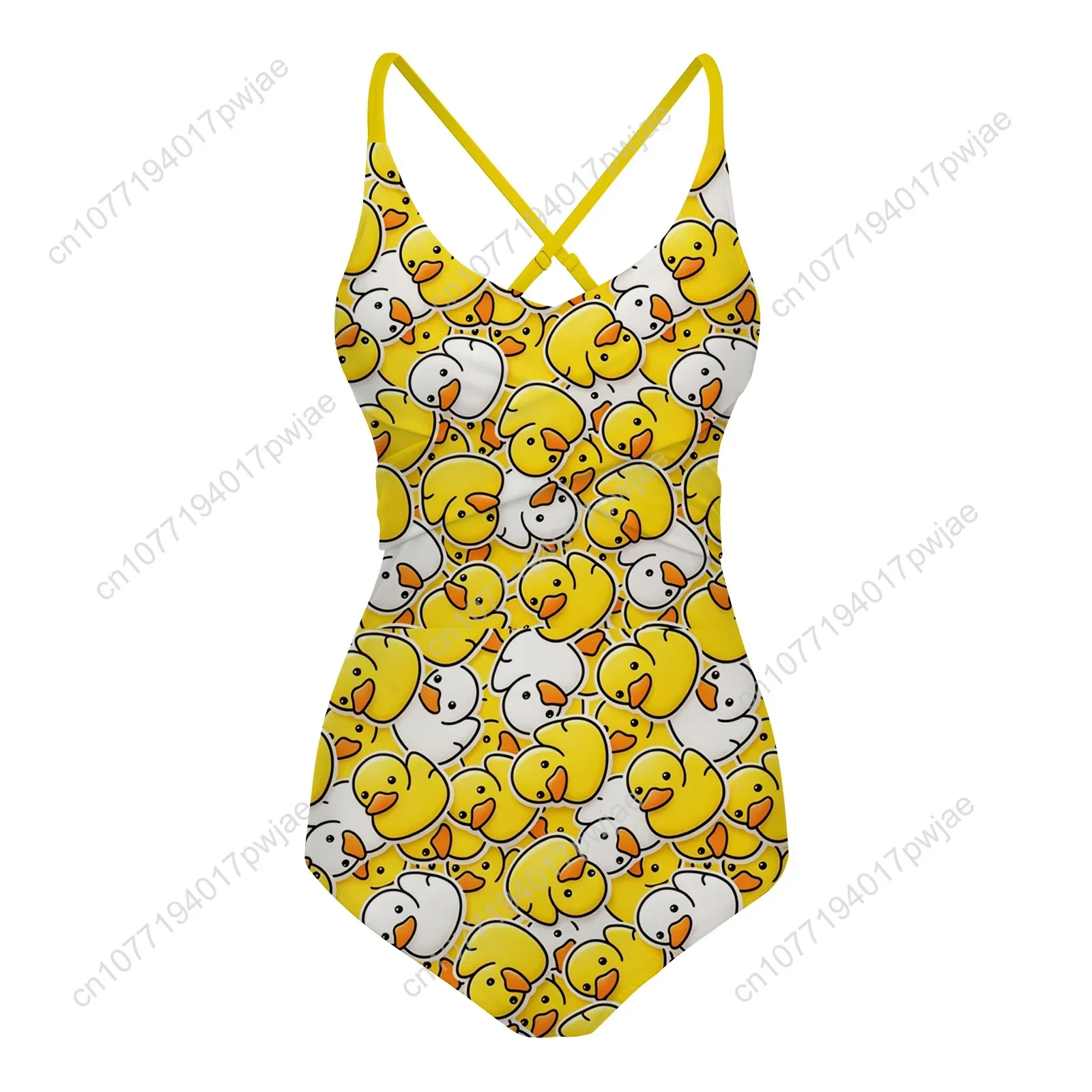Fun little yellow duck Swimsuit Womens Sling Swimsuits Sexy Swimwear Party Beach Bikini Summer Holiday Customize Bathing Suits