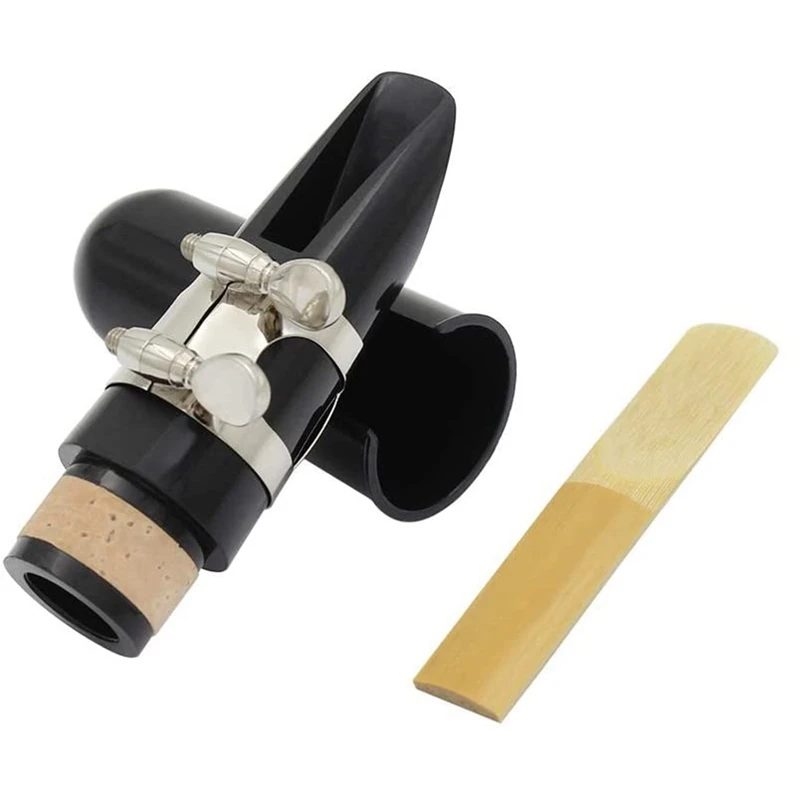 Quality Mouthpiece Kit, Includes Ligature+Clarinet Reed 2.5+Black Clarinet Mouthpiece Plastic Cap Musical Instrument Accessories