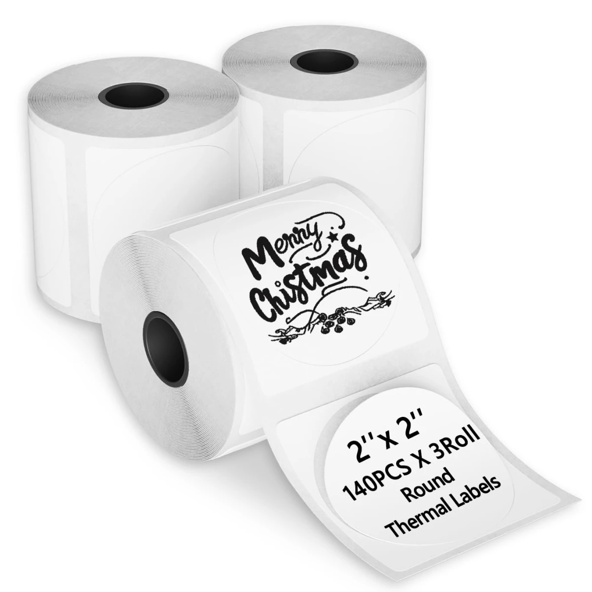 

420PCS 2 Inch Circle Thermal Labels for Label Printer T50M Pro/ PL70E/ 130B/ M110/ PL80E, Round Self-Adhesive Thermal Printer