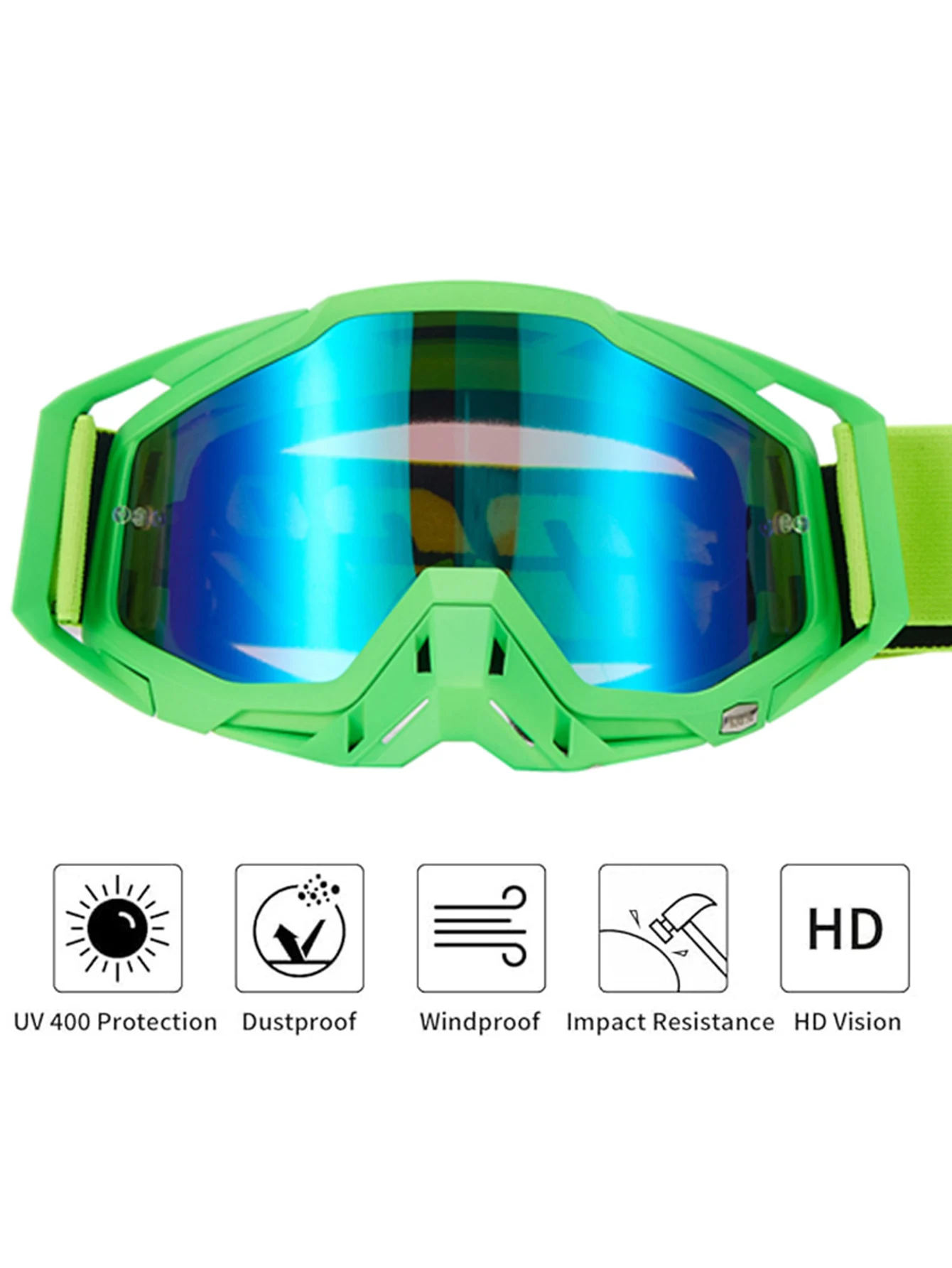 Hochleistungsfähiger Motorradhelm; Offroad-Motorrad-Sonnenbrille; Geländetaugliche Herren-Motorradbrille; ATV-winddicht; b