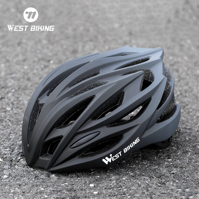 

WEST BIKING Cycling Helmet Light Road Mtb Mountain Bike Bicycle Safety Cap 54-62cm for Men Women Bicycle Hat Helmet Equipment