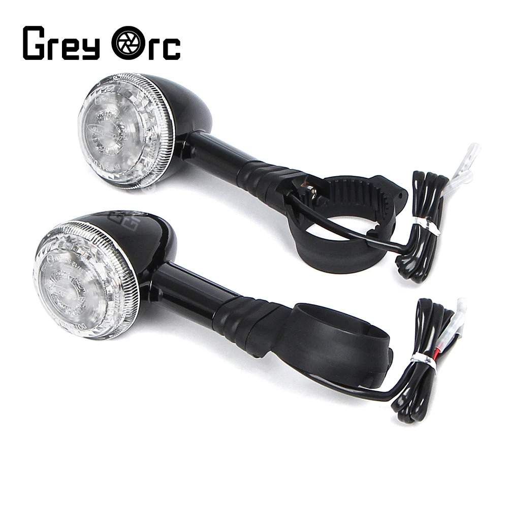 

1 Pair Of 500mm Motorcycle LED Turn Signal For Triumph Bonneville Bobber 2022-2023 Accessories 2 Wire Indicator Flash