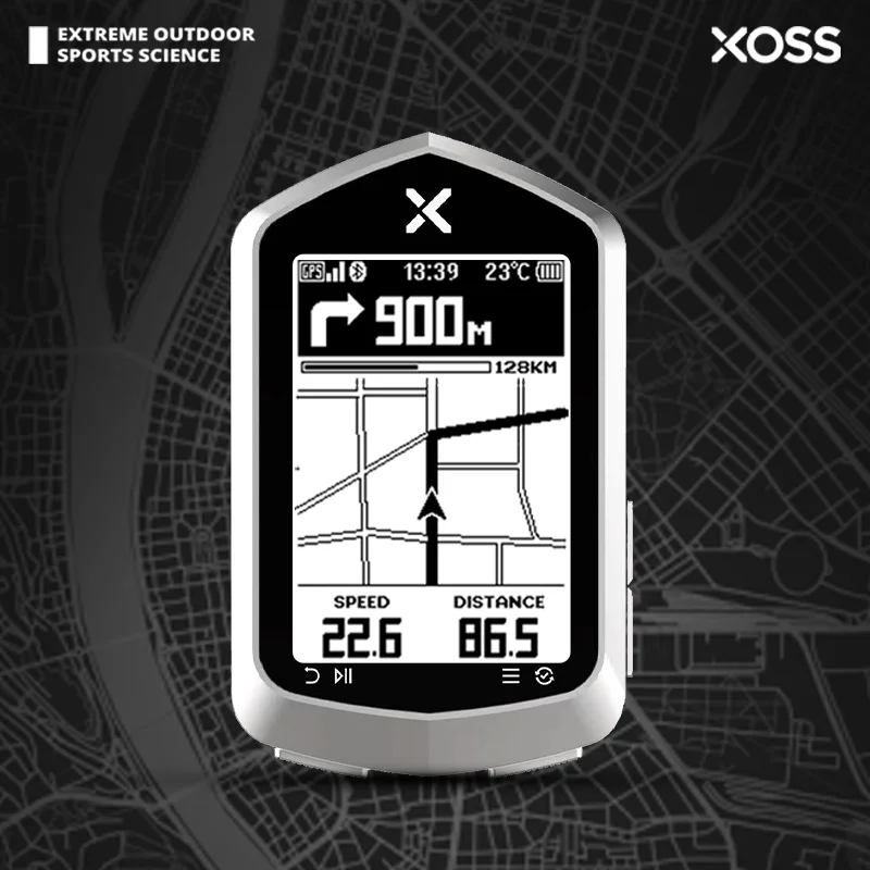 XOSS NAV Plus Bike Computer Wireless Cycling GPS Speedometer Map Navigation Waterproof Bluetooth ANT+ Cadence Speed