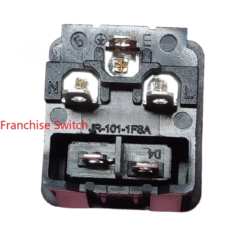 10PCS 2-In-1 socket, card type black, two-pin small switch with certified JR-101-1FSA 3