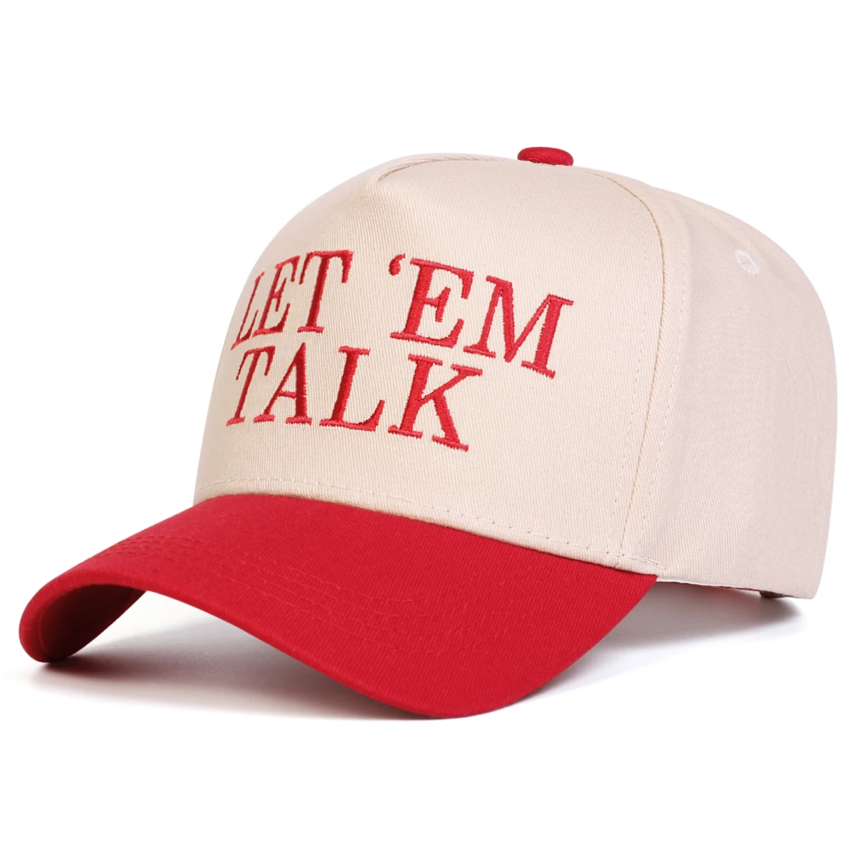 Unisex LET EM TALK Embroidery Baseball Caps Spring Autumn Outdoor Adjustable Casual Hats Sunscreen Hat Sports Cap