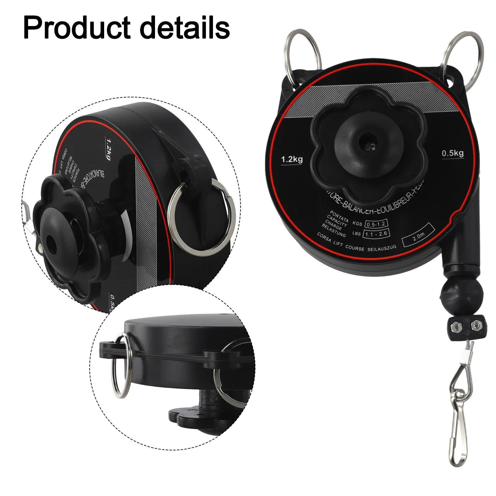 

11*10.8cm Telescopic Spring Balancer Retractable Hook Welding Accessories Support Electric Screwdrivers Compatible