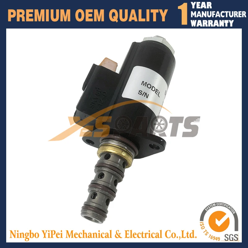 12V Solenoid Valve 111-9916 1119916 For Caterpillar CAT Excavator 320 320B 320C 320D E325