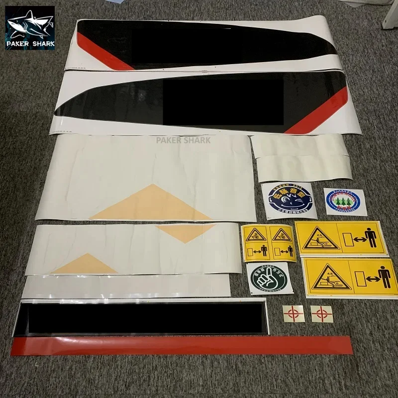 

For E306E2 E307D Stickers E312D E320C E323DL Complete Sticker Set Excavator