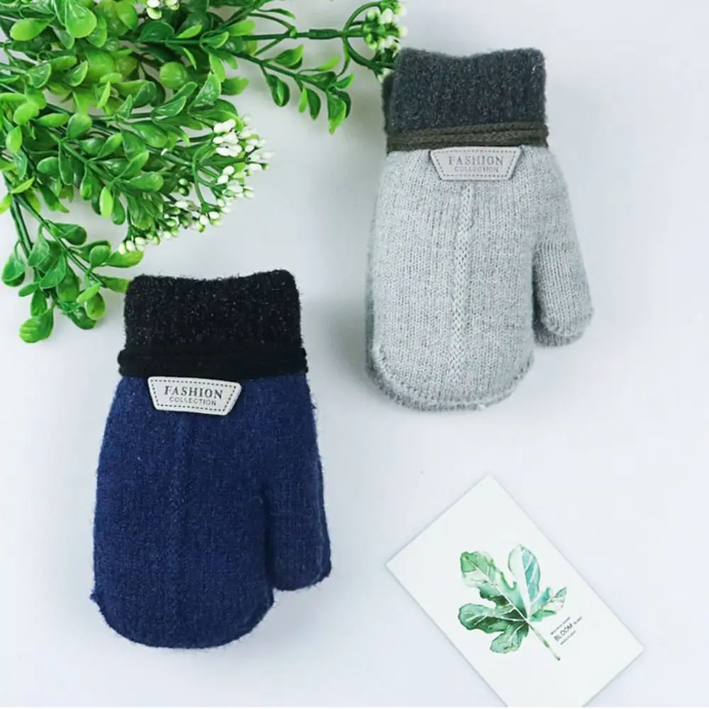 Luvas de malha confortáveis para crianças, Luvas de esqui para inverno, Luvas respiráveis para meninos e meninas