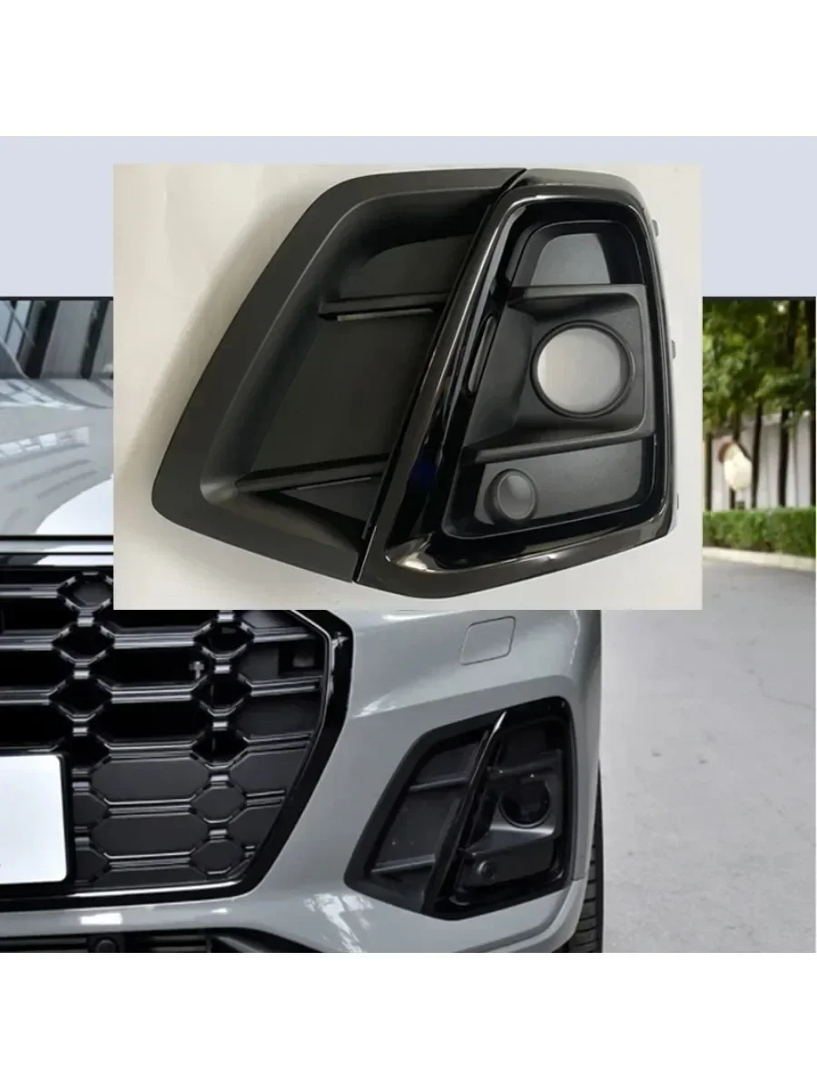 

Auto Left Right Front Bumper Fog Light Grille Grill Cover with ACC Hole for Audi Q5 SQ5 S-Line Sline Sport 2021 2022 2023