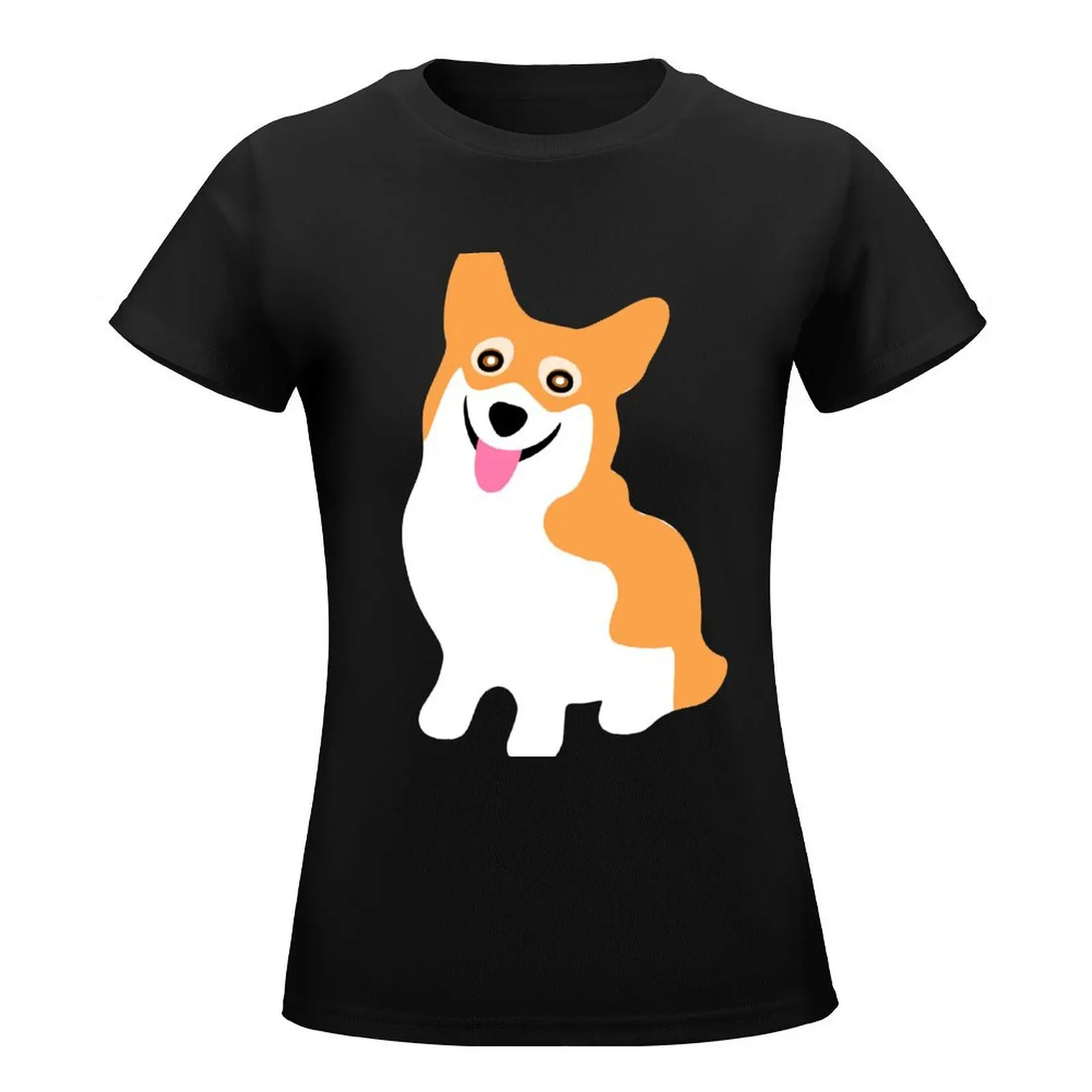 Pembroke Welsh Corgi T-Shirt summer top graphics animal print shirt for girls cute tops graphic t-shirts for Women