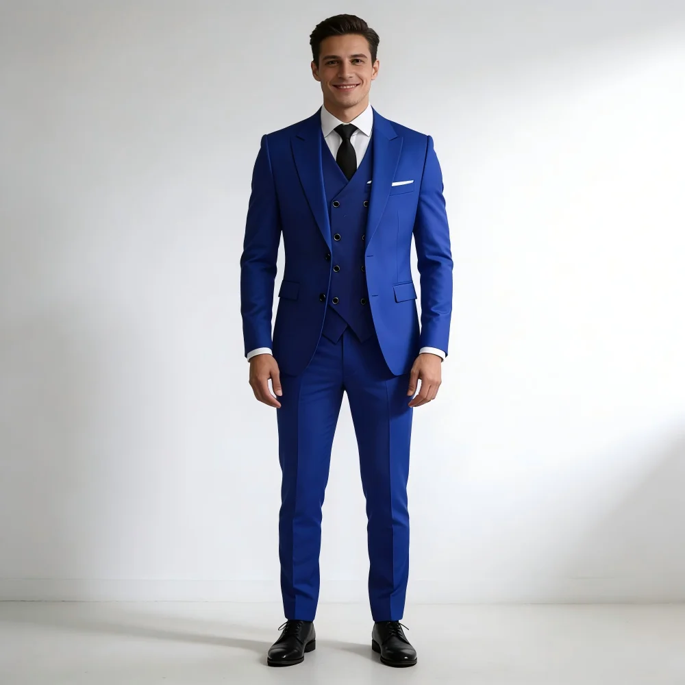 

Элегантный зеленый свадебный костюм из 3 предметов для мужчин, приталенный пиджак с лацканами, формальный жакет, жилет, брюки, смокинг, комплект, лучший мужчина, жених, мужской