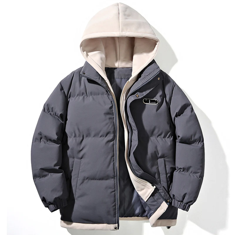 Herren verdicken Parka warmen Mantel 2024 Herbst/Winter Jacken neue Mode Männer lässig losen Stil bequeme dicke Winter jacke