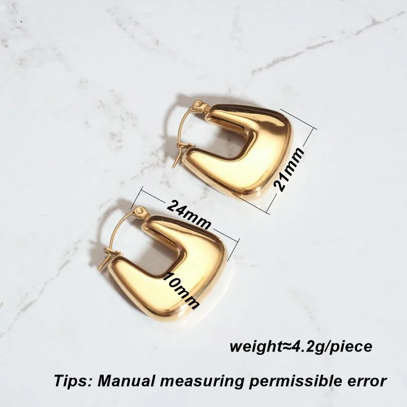 KITEAL aliexpress Gold Plated Lady earrings earring female 2023 Metal Geometric U-Shaped Earrings earring for women jewelery