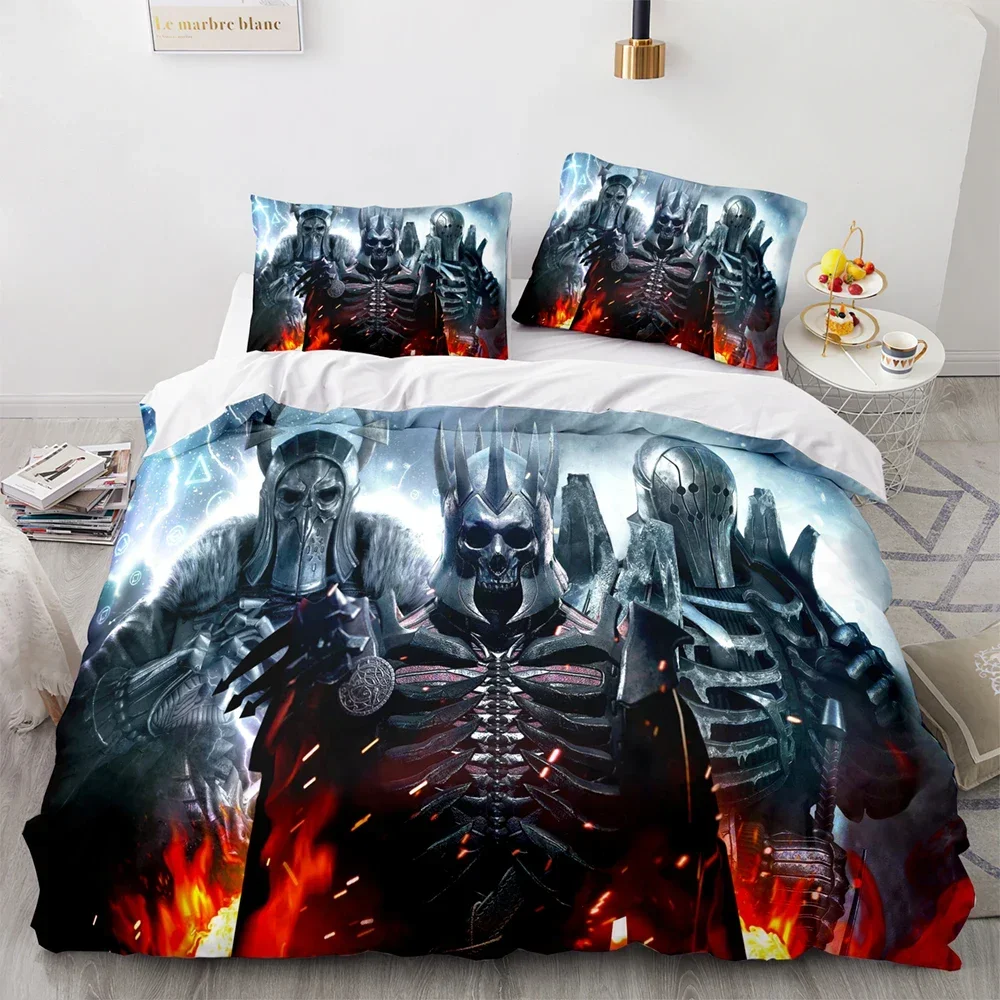 3D Printed Witchers Bedding Set Duvet Cover Bedroom Comforter Covers Single Twin King ​Size Quilt Cover Home Textile 2/3PCS