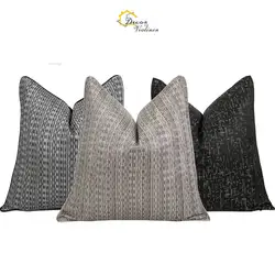 High Quality Grey Pillow Covers Modern European Cushion Covers Farmhouse Throw Pillow Cases For Sofa Bed Car Chair