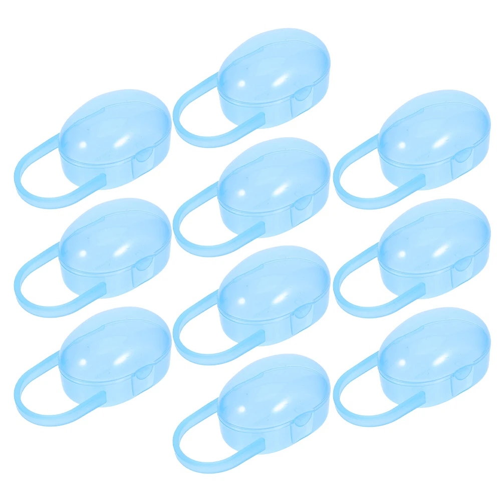 10 stuks fopspeenhouder geval lichtgewicht draagbare babyfopspeen opslagcontainer voor reizen kinderkamer accessoires