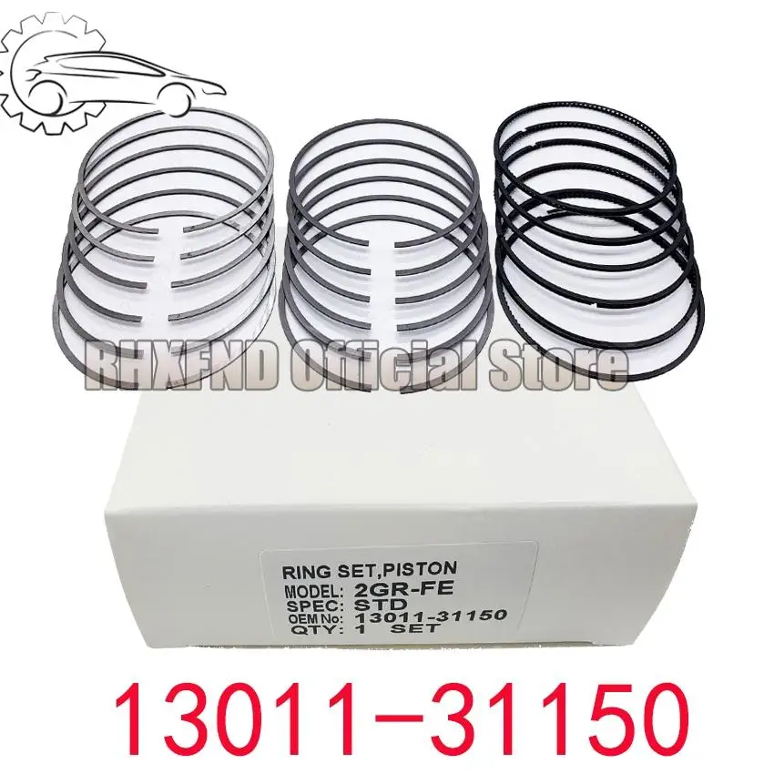 13011-31130 2GR-FE STD new engine piston rings suitable for Lexus RX300 RX350 Harrier Camry RAV4 Pioneer