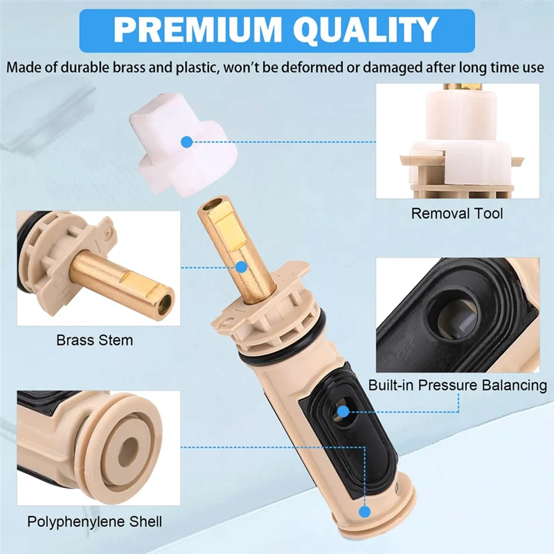 

1222 картриджи для Moen 104421, съемник картриджей для душа, ванны, кран, часть клапана, ремонтный комплект, инструмент для удаления, как показано на рисунке-A27R