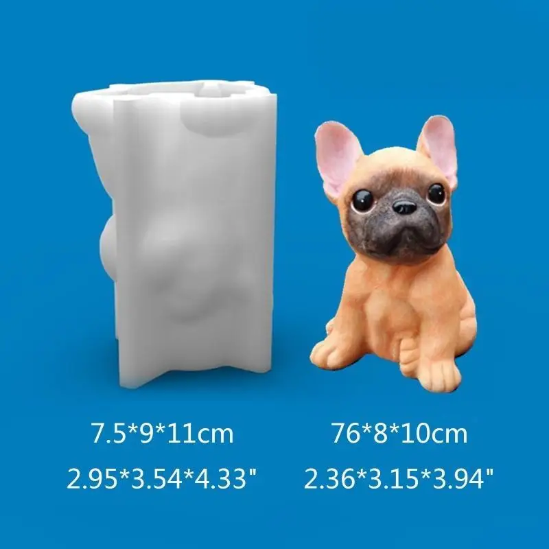 9HJK Dog Silicone Mould for Resin التي تصب جرو صابون الصابون للديكور المنزلي